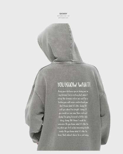Snow Washed Oversized Cotton Hoodie