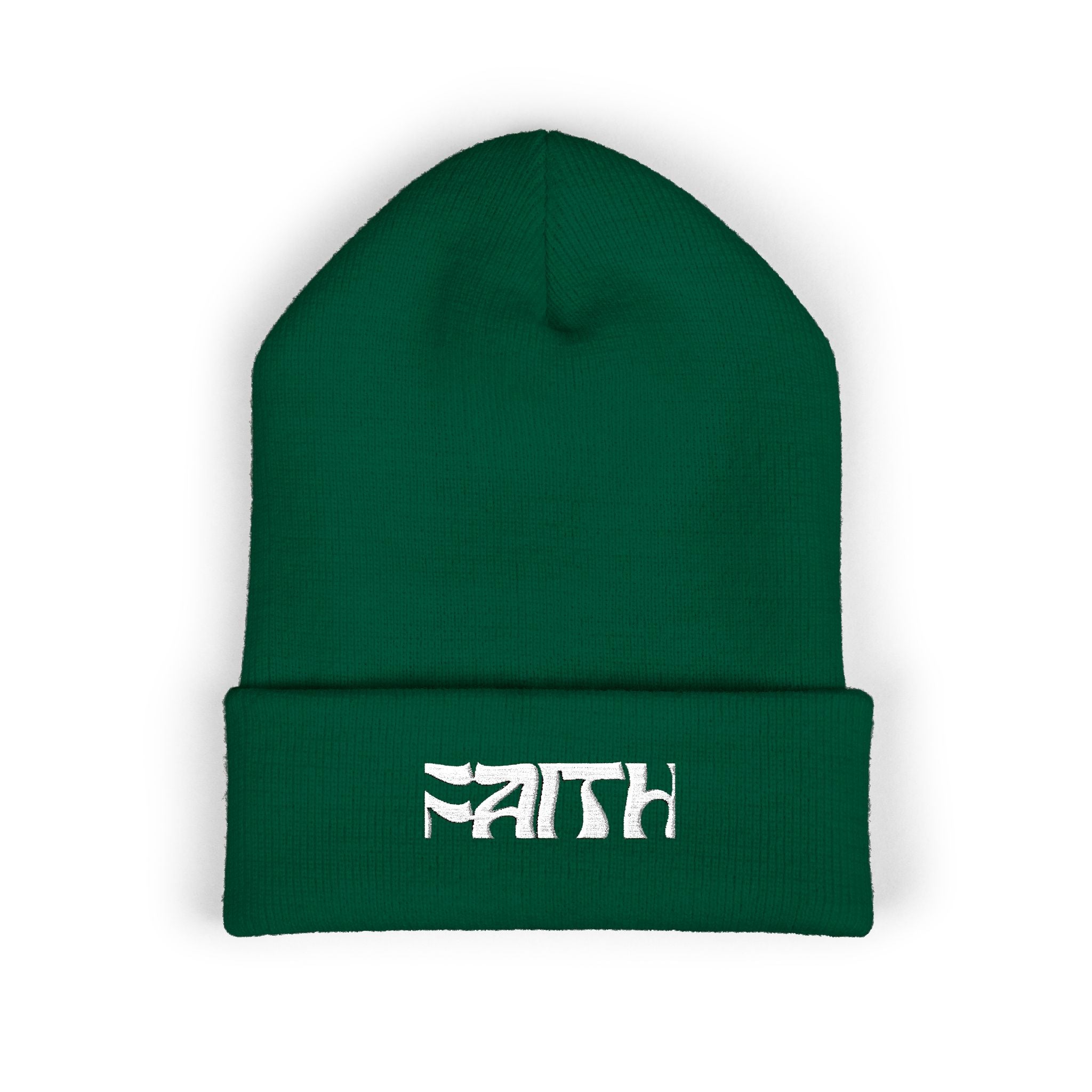 Skinny | Faith embroidered beanie