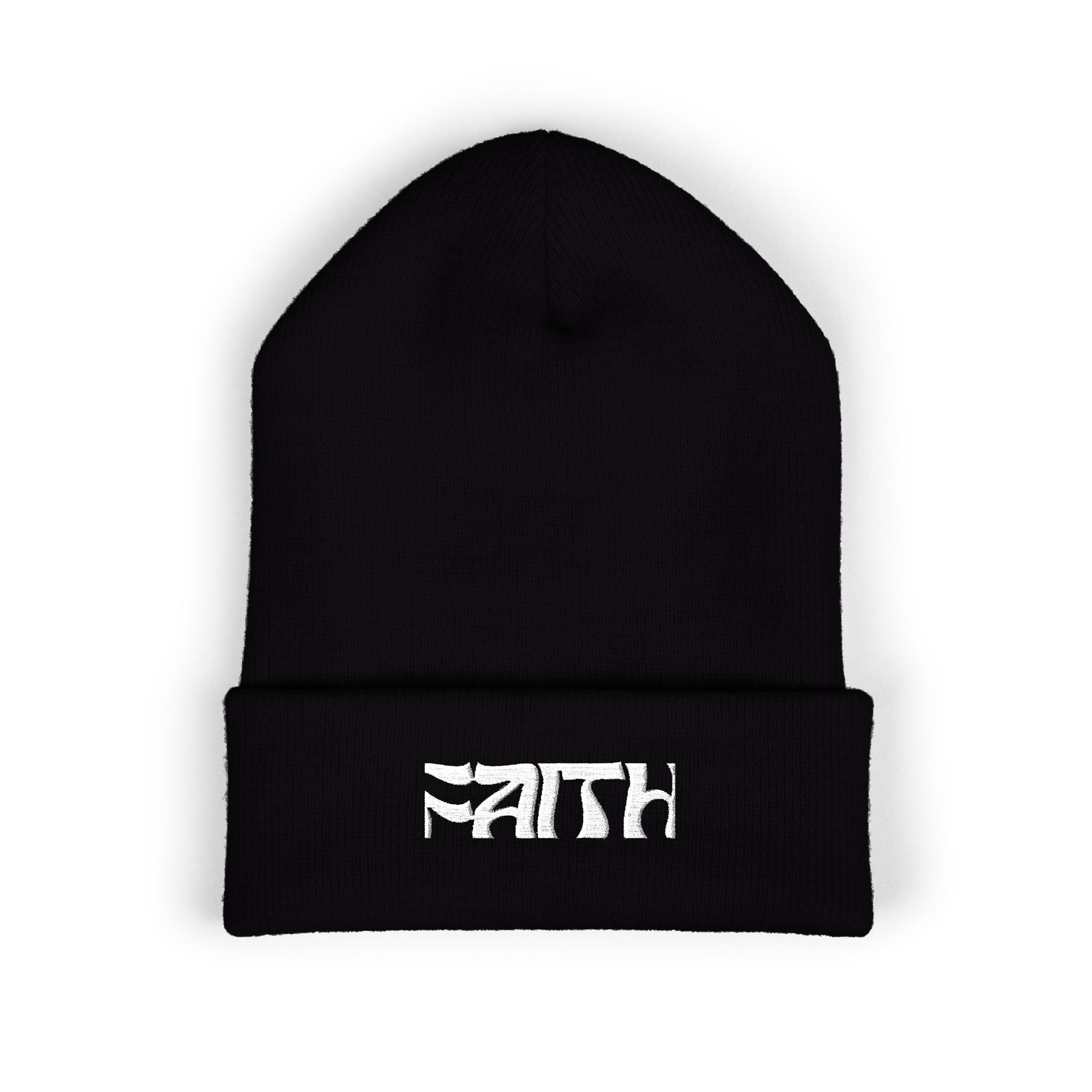 Skinny | Faith embroidered beanie