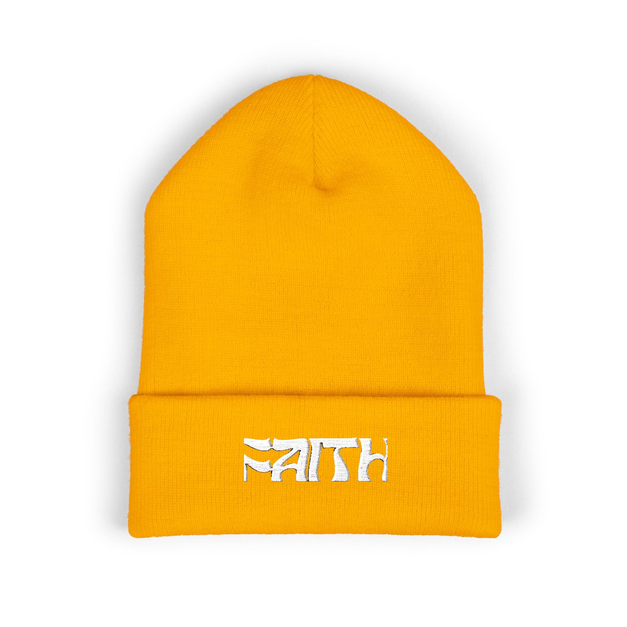 Skinny | Faith embroidered beanie