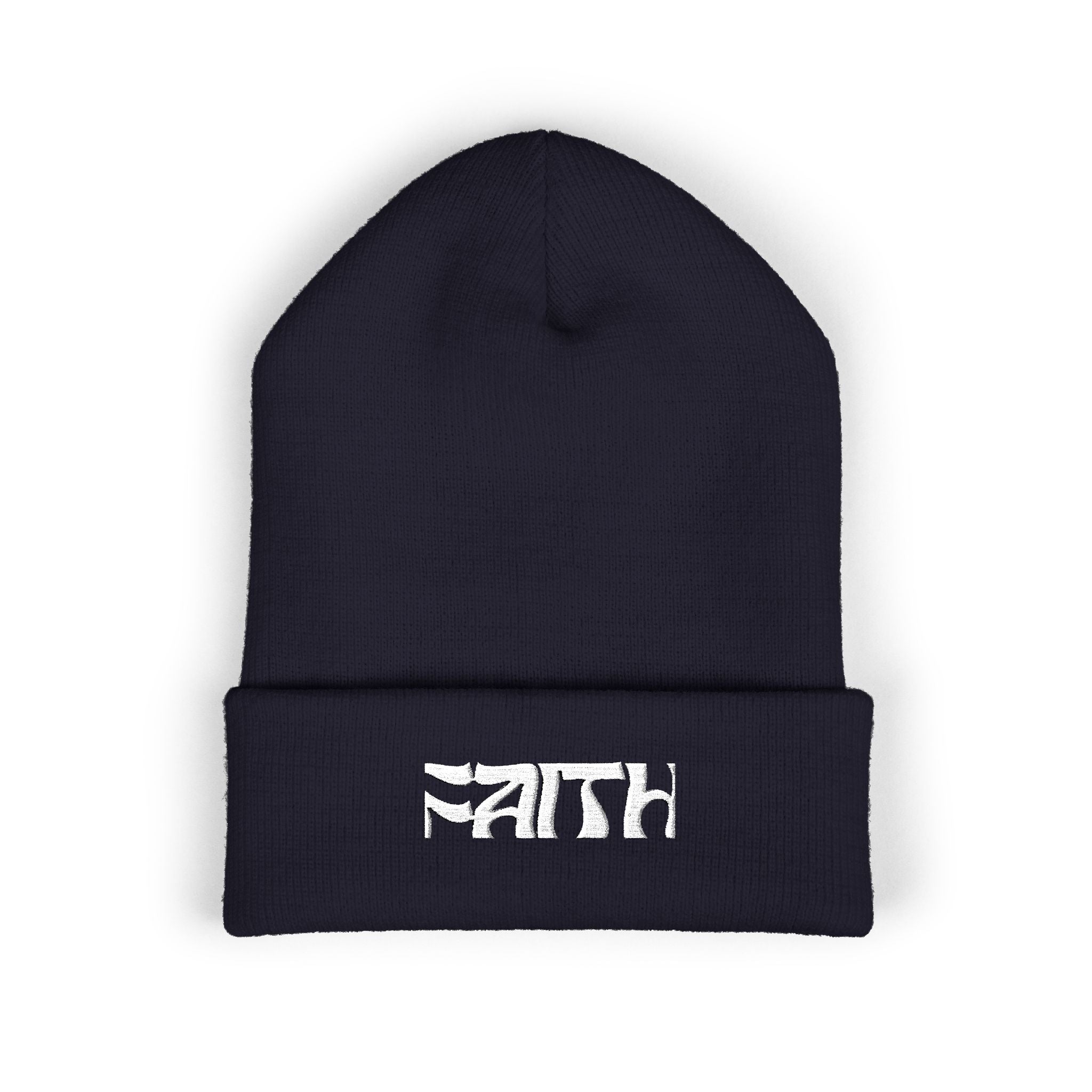 Skinny | Faith embroidered beanie