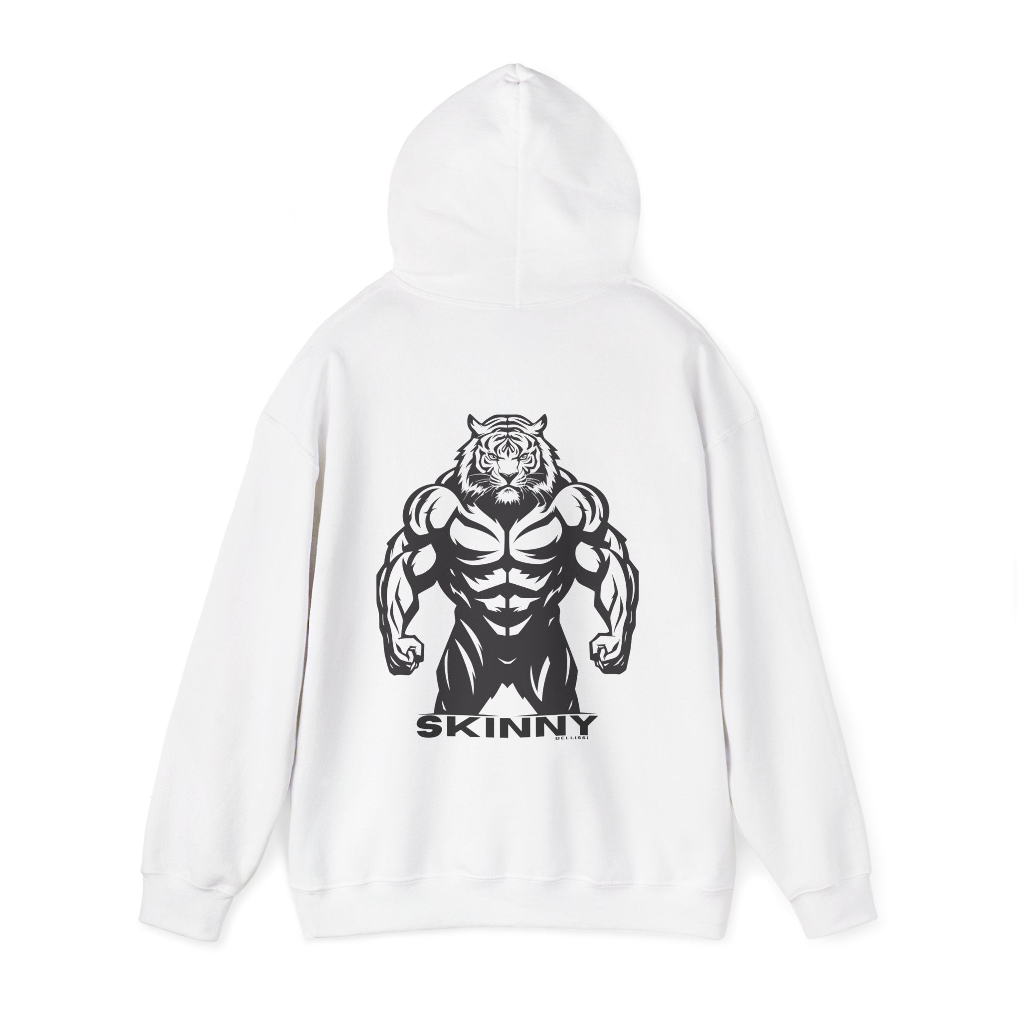 Skinny | Muscle tiger graphic hoodie