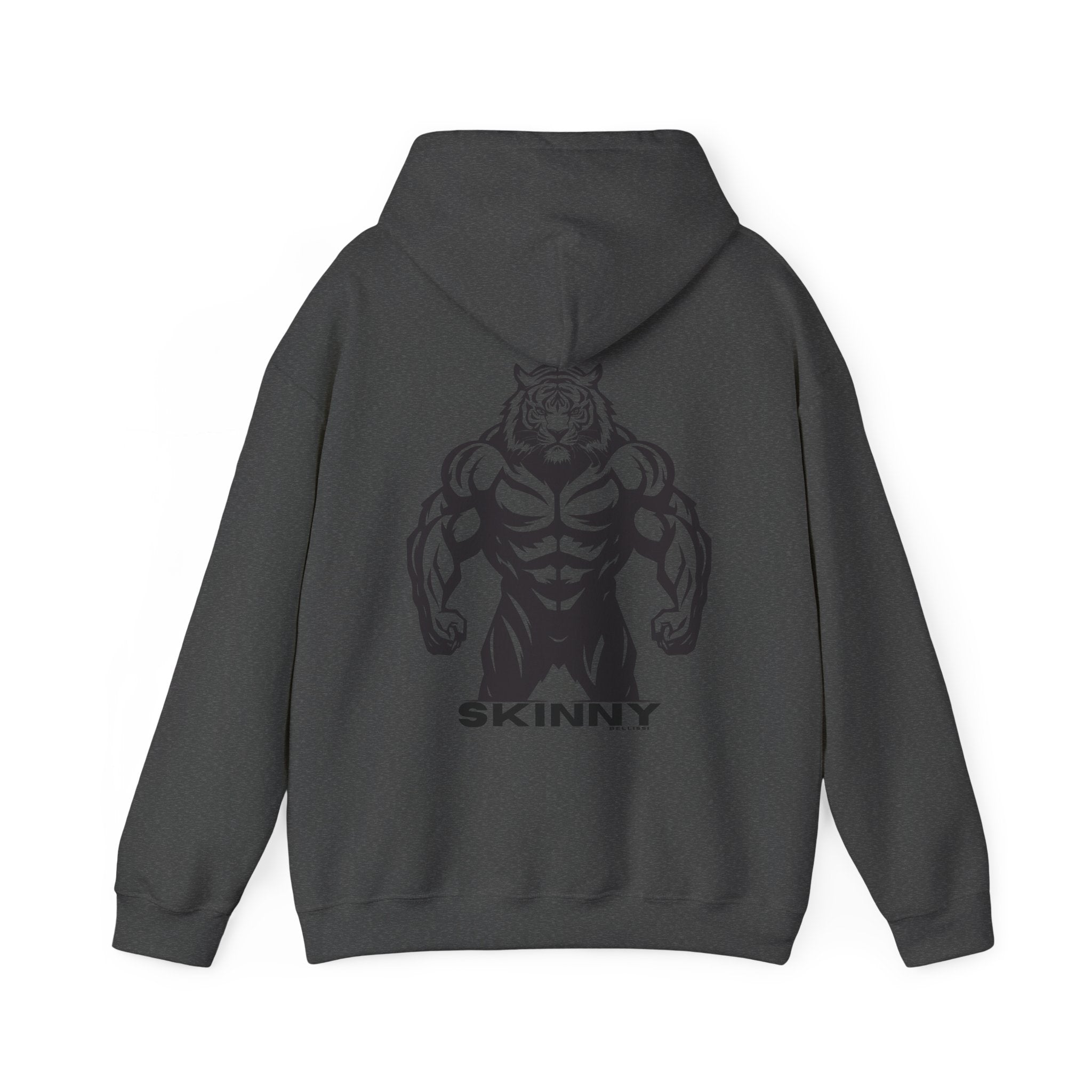 Skinny | Muscle tiger graphic hoodie