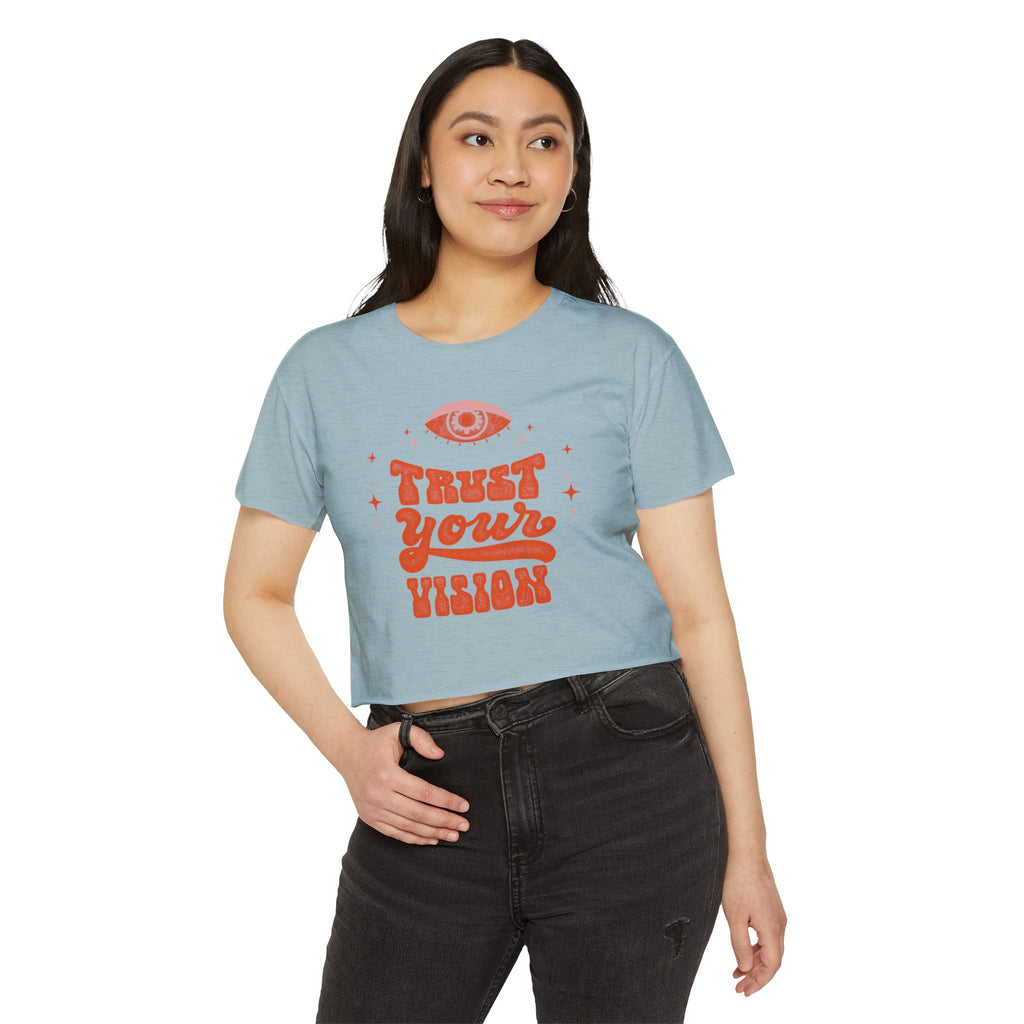 Skinny | Trust your vision cropped T-shirt