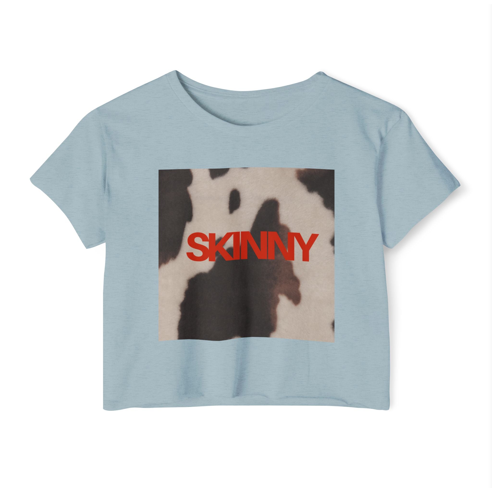 Skinny | Animal print cropped T-shirt