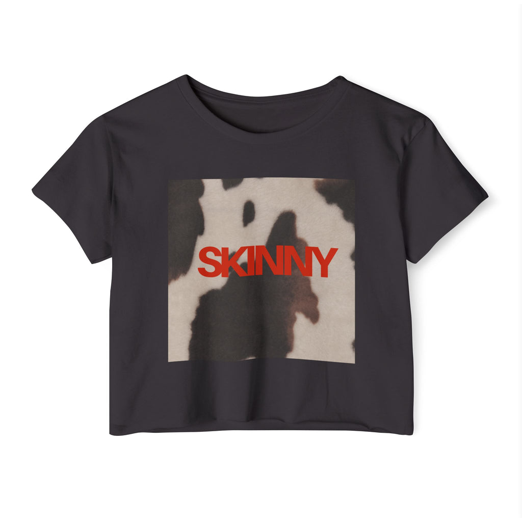Skinny | Animal print cropped T-shirt
