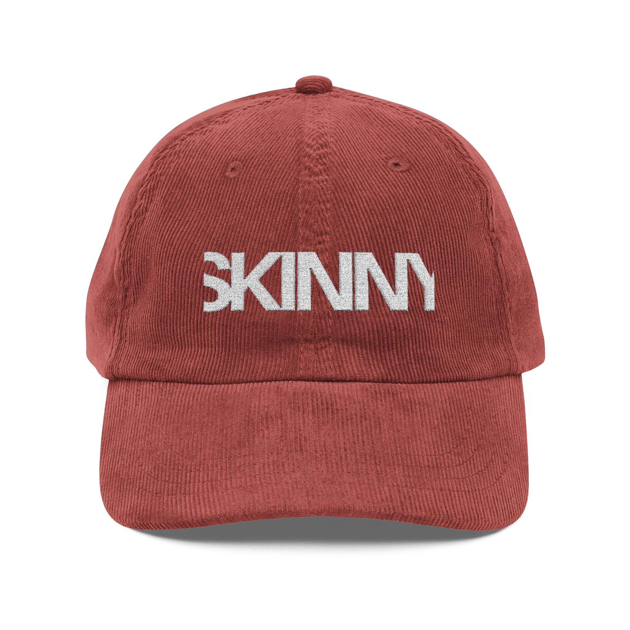 Skinny | Embroidered corduroy cap