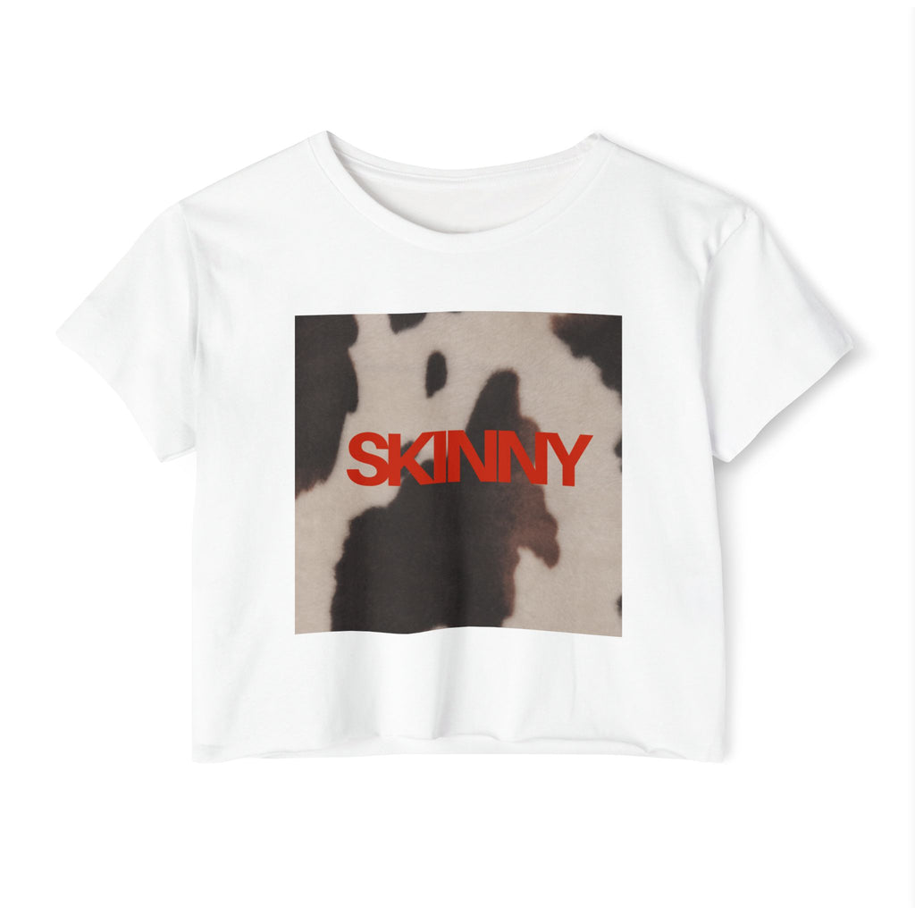 Skinny | Animal print cropped T-shirt