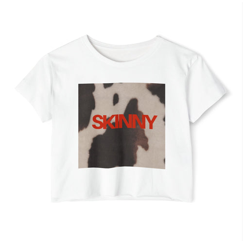 Skinny | Animal print cropped T-shirt