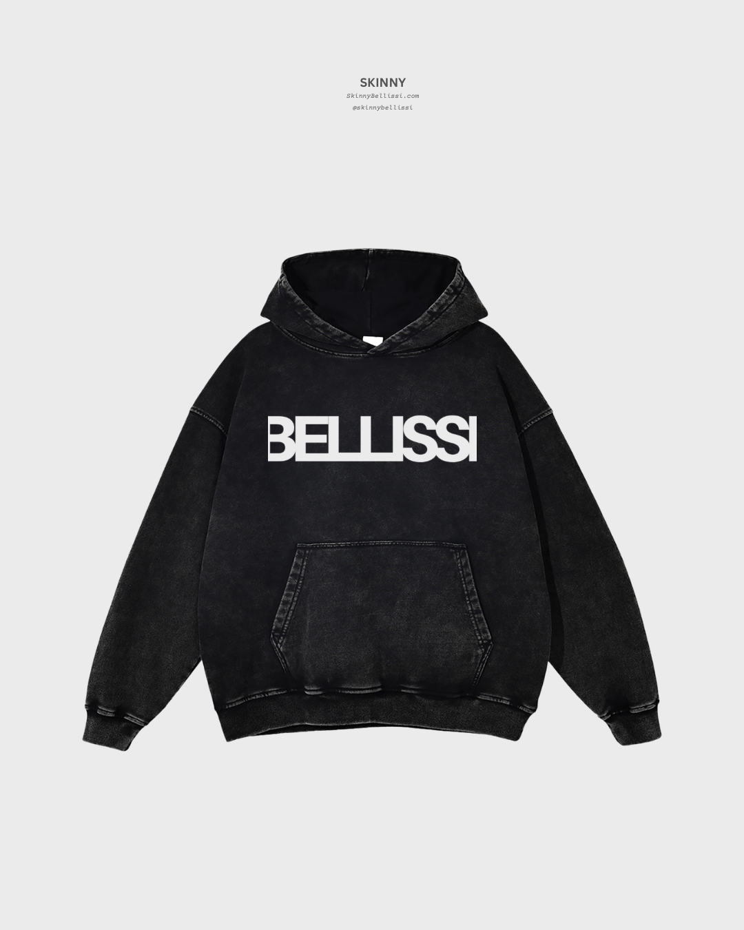 Snow Washed Oversized Cotton Hoodie