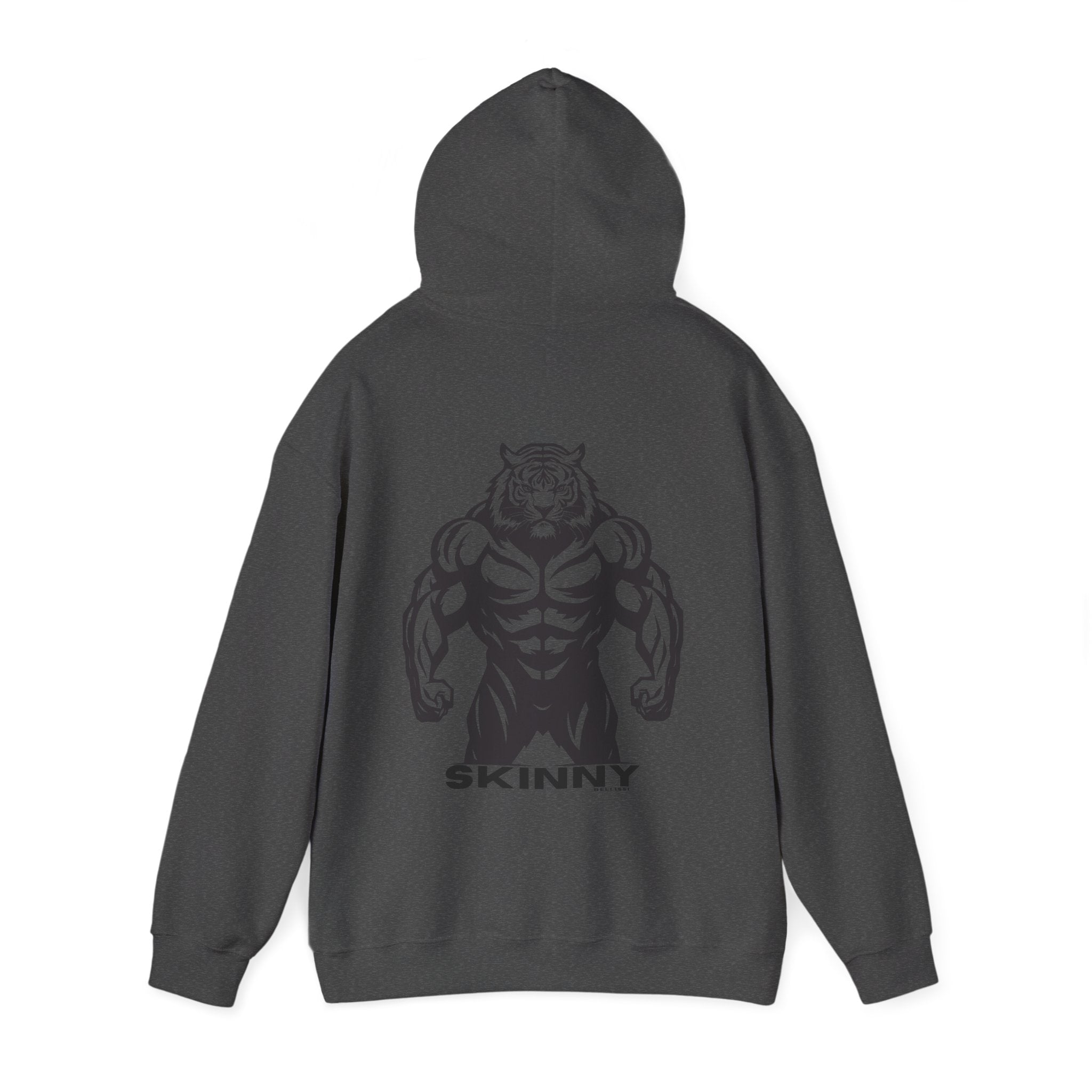 Skinny | Muscle tiger graphic hoodie