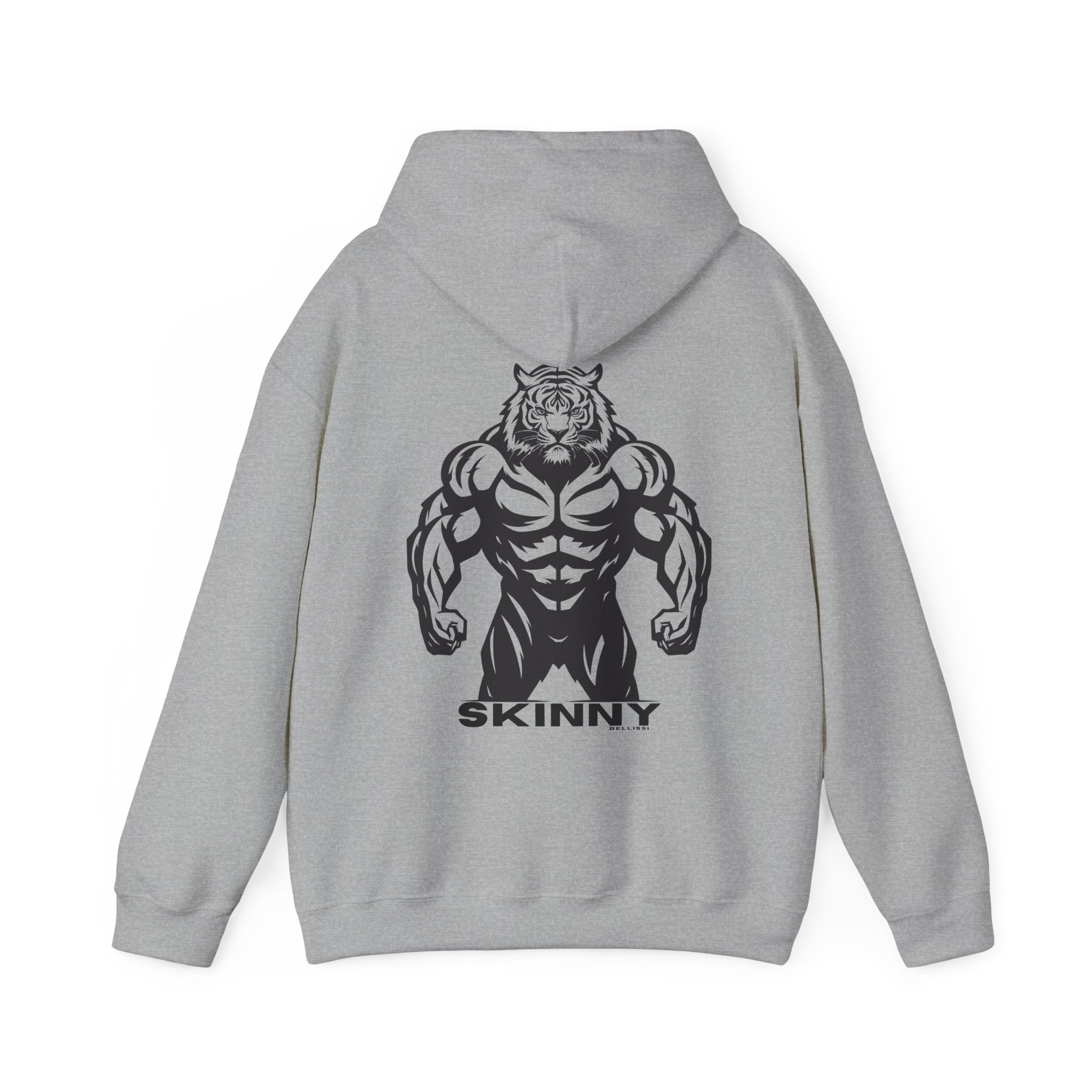 Skinny | Muscle tiger graphic hoodie