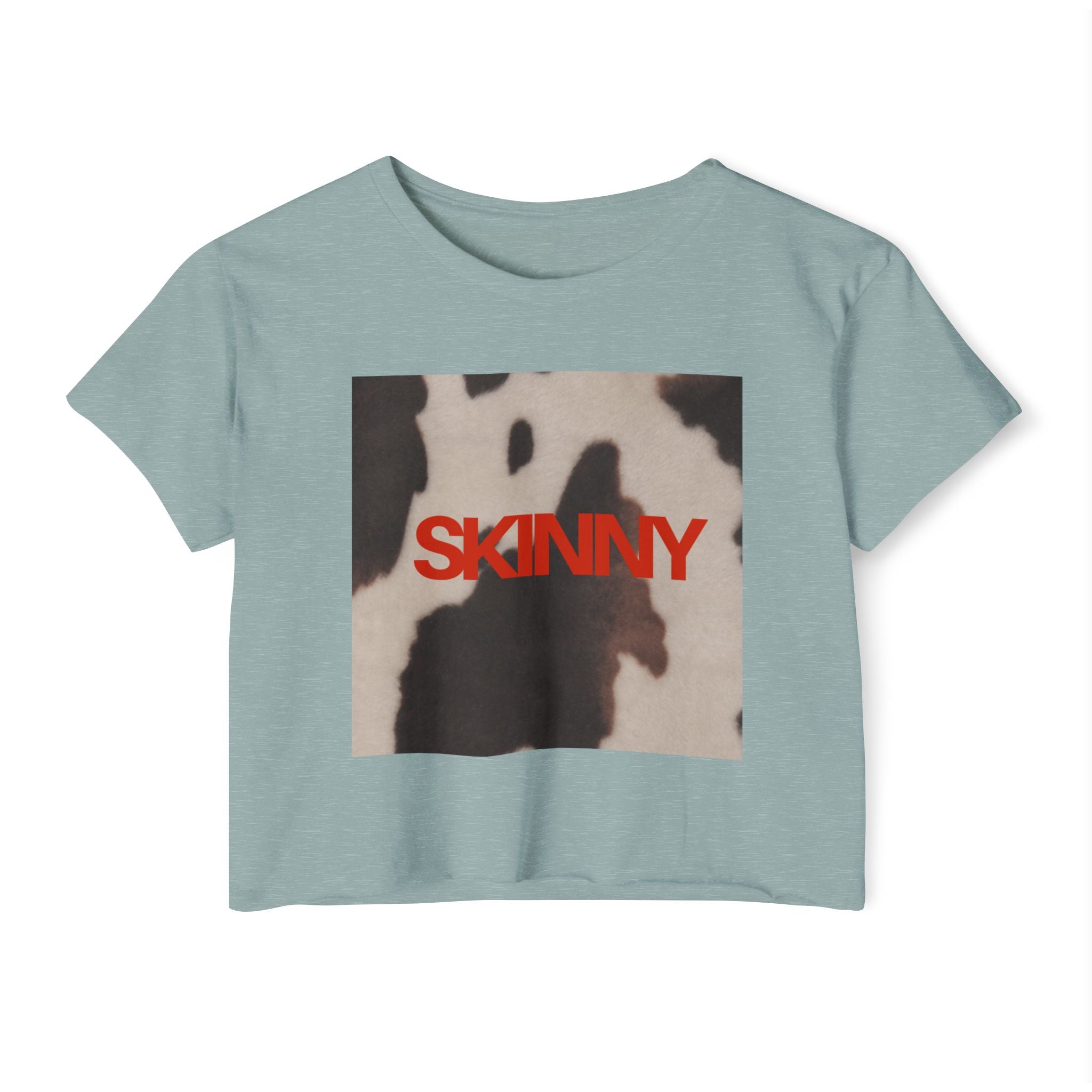 Skinny | Animal print cropped T-shirt
