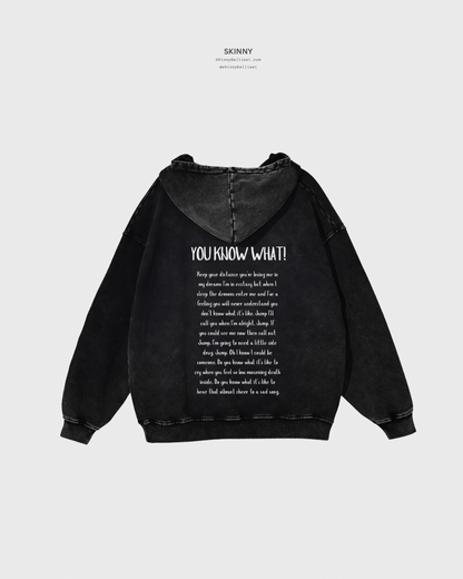 Snow Washed Oversized Cotton Hoodie