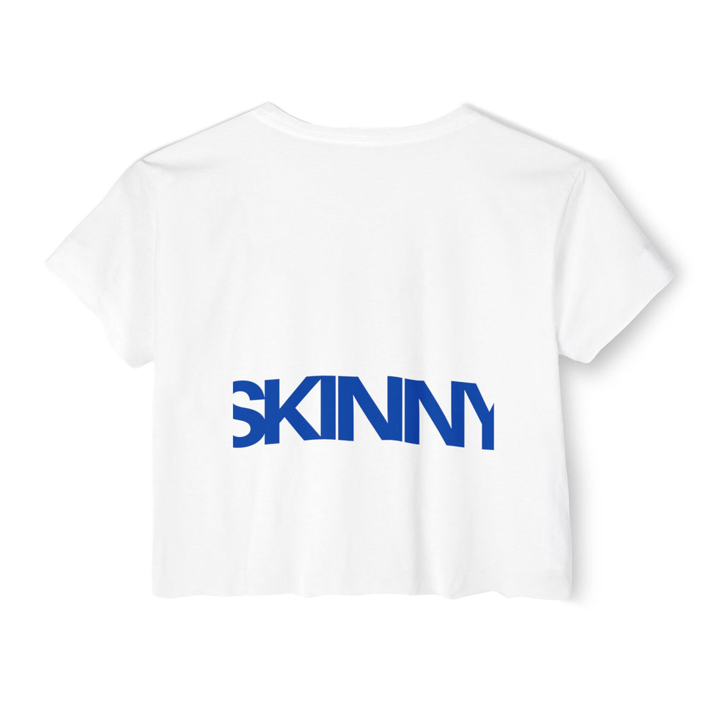 Skinny | Faith blue cropped T-shirt