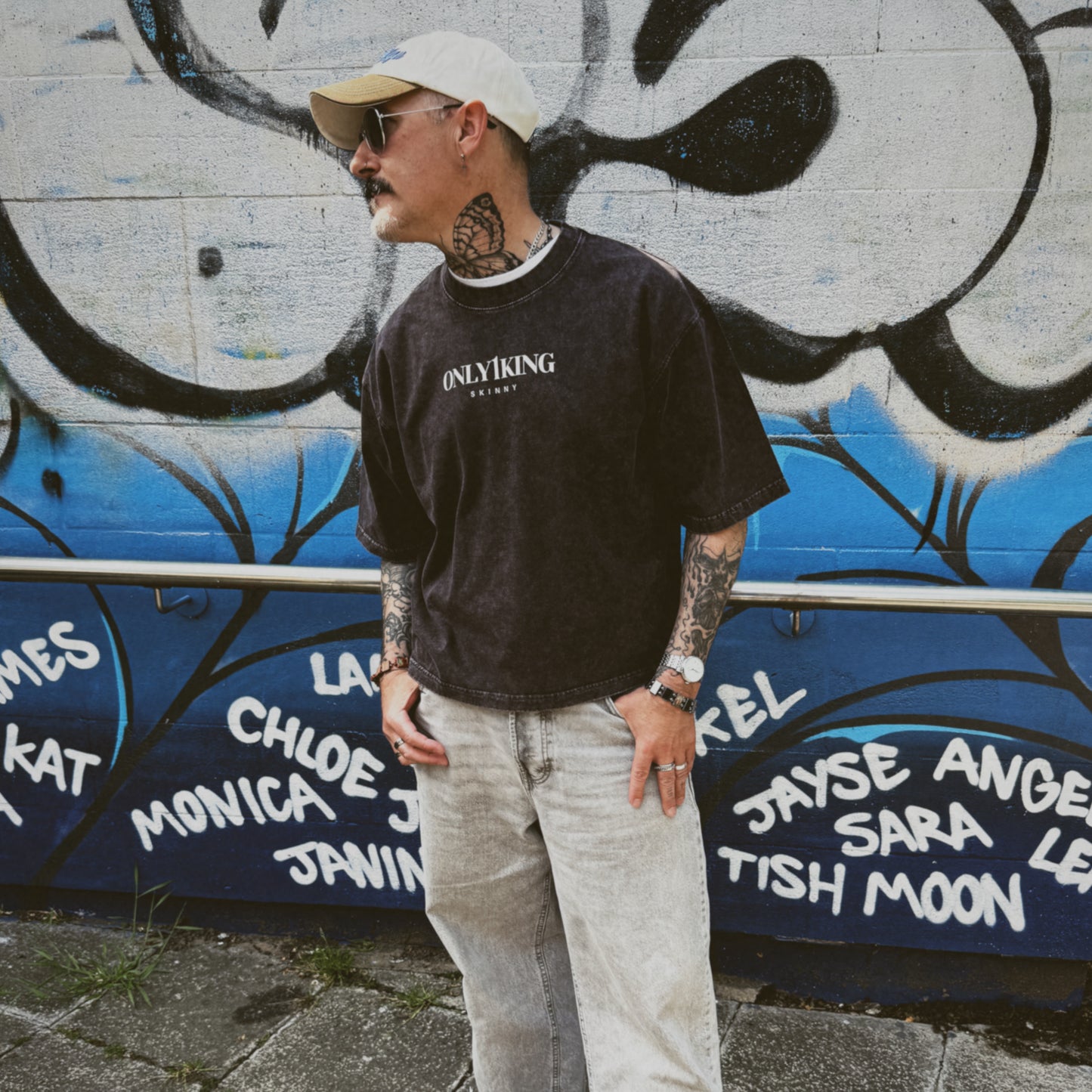 Mineral Wash Boxy Cotton T-Shirt