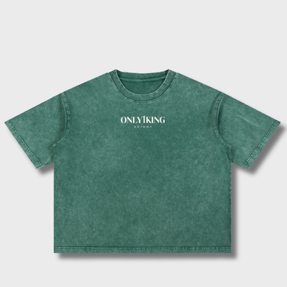 Mineral Wash Boxy Cotton T-Shirt