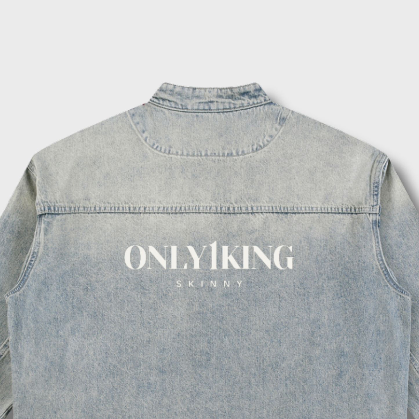 Vintage Wash Zip Denim Jacket