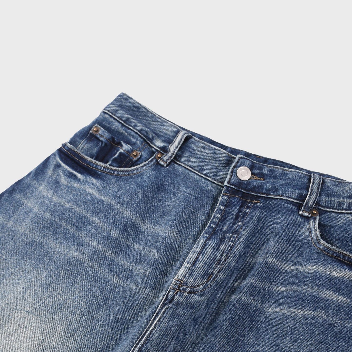 Sun Fade Heavyweight Denim Jeans