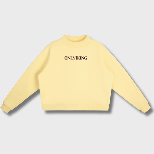 Essential Fleece Mock-Neck Crew Sweatshirt