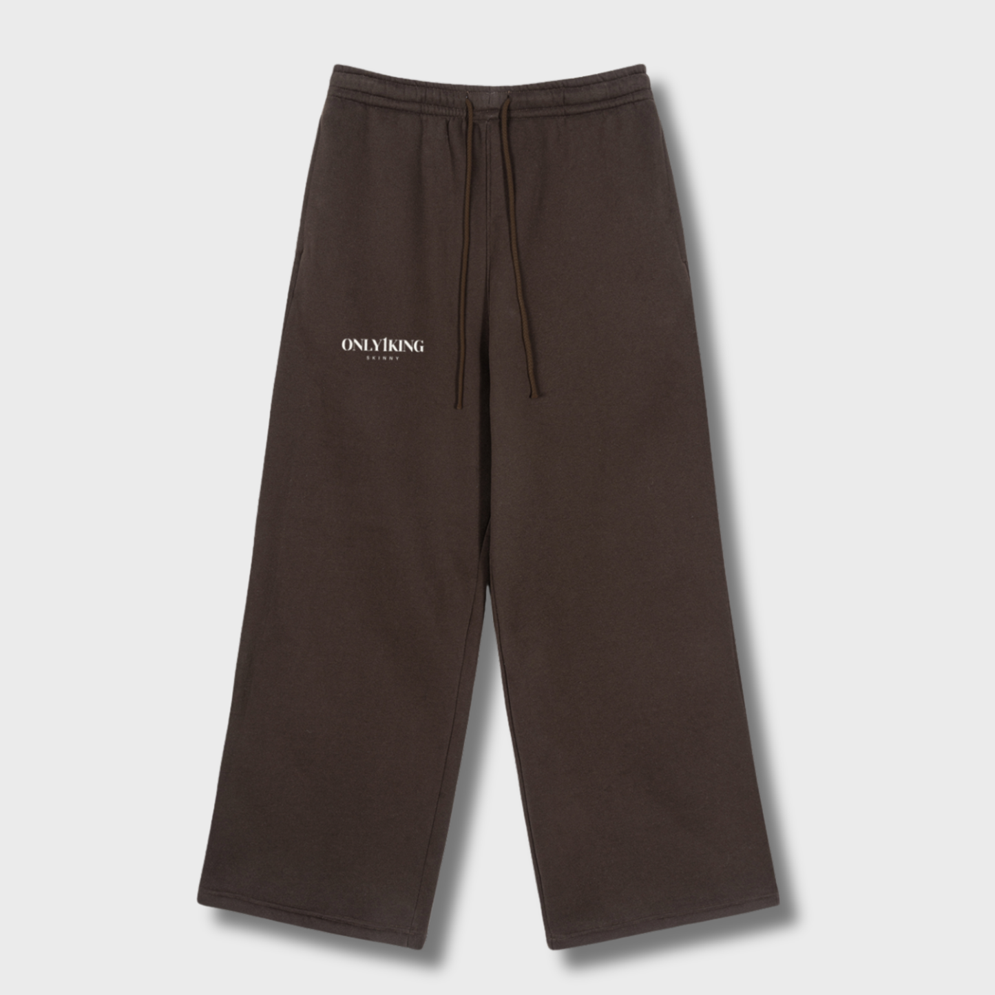 Fleece Drawstring Straight-Leg Sweatpants