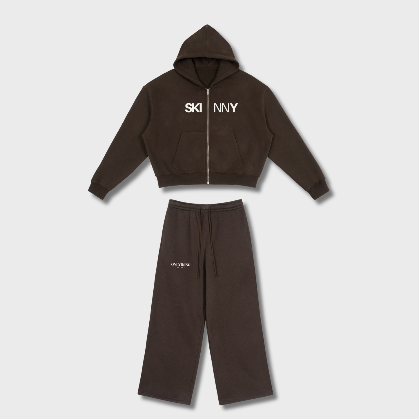 Fleece Zip-Up Boxy Hoodie