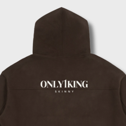 Fleece Zip-Up Boxy Hoodie