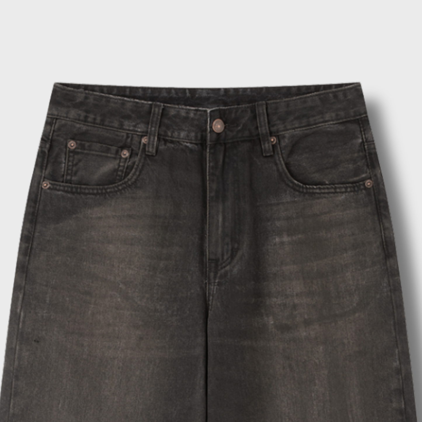 Vintage Wash Heavyweight Denim Jeans
