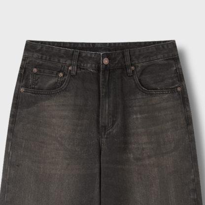 Vintage Wash Heavyweight Denim Jeans