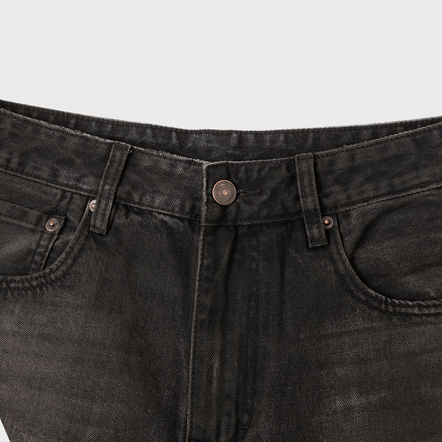 Vintage Wash Heavyweight Denim Jeans