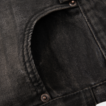 Vintage Wash Heavyweight Denim Jeans