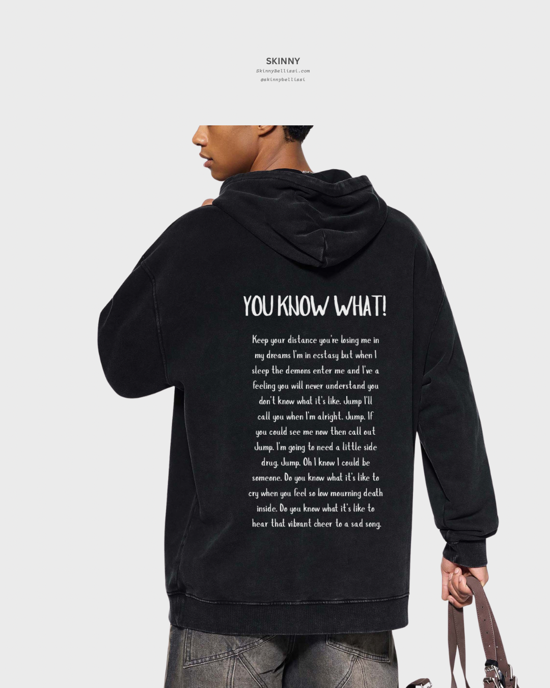 Snow Washed Oversized Cotton Hoodie